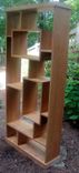Custom Made Solid Cherry Shadowbox Mid Century Bookcase 1 small