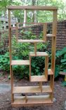 Custom Made Solid Cherry Shadowbox Mid Century Bookcase 3 small