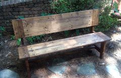 R2 Custom Farm Door Chair Or Bench In Variable Widths And Finishs 2 small