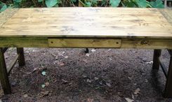 Desk Or Table Rustic Farm Door With Optional Drawer And Printer Shelf 4 small