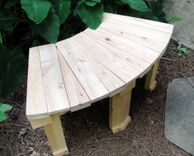36 Inch And 46 Inch Solid Cypress Hand Crafted Fan Benches For Year Round Indoor Or Outdoor Use 4 small