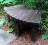 36 Inch And 46 Inch Solid Cypress Hand Crafted Fan Benches For Year Round Indoor Or Outdoor Use 2 small