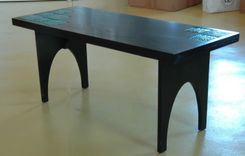 Simple Shaker Inspired Coffee Table Using Motawi Tiles 6 small