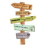 Custom Outdoor Directional Signs, Wood Sign, Wedding Sign 1 small