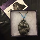 Custom Pet Nose Or Paw Print Resin Necklace 3 small