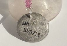 Custom Pet Nose Or Paw Print Resin Necklace 4 small