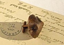 Customized Pet Nose Or Paw Print Resin Cufflinks 1 small