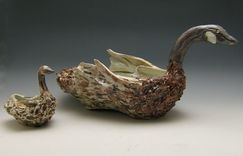 Bird Shaped Ceramic Dishes 2 small