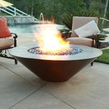 60 Inch Cono Moreno Hand Hammered Copper Fire Pit 5 small