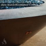 60 Inch Cono Moreno Hand Hammered Copper Fire Pit 6 small