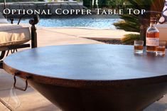 60 Inch Cono Moreno Hand Hammered Copper Fire Pit 3 small