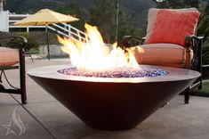 48 Inch Cono Moreno Hand Hammered Copper Fire Pit 6 small