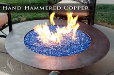 48 Inch Cono Moreno Hand Hammered Copper Fire Pit 2 small