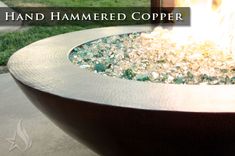 45 Inch Copa Moreno Hand Hammered Copper Fire Pit 4 small