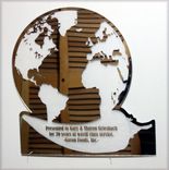 Custom Bronze Acrylic Mirror Letters In Script - Laser Cut 4 small