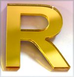 Custom Bronze Acrylic Mirror Letters In Script - Laser Cut 5 small