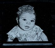Custom Laser Engraved Black Marble 6 small