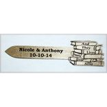 Wedding Favor Laser Engraved Wood Bookmarks (12pkg) 3 small