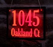 Led Lit House Number Sign In Acrylic 1 small