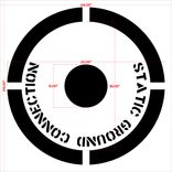 Man Hole Cover Stencil - Laser Cut Mylar 3 small