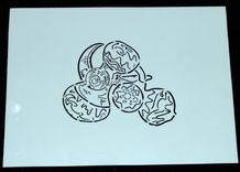 Hand Drawn Images Turned Into Laser Cut Mylar Stencils 3 small
