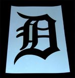Detroit Logo Mylar Stencil - Laser Cut 1 small
