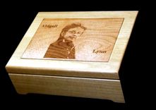 Custom Laser Engraved Wood Jewelry Box With Wood Inlay 1 small