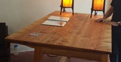 River Pine Kitchen Work Table 2 small