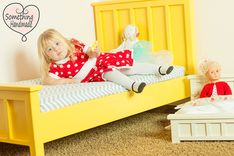 Custom Handmade Painted Toddler Bed You Choose Color 1 small