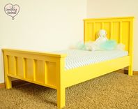 Custom Handmade Painted Toddler Bed You Choose Color 2 small