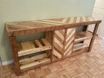 Recycled Wood Entertainment Center 2 small