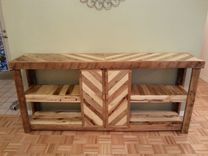 Recycled Wood Entertainment Center 4 small