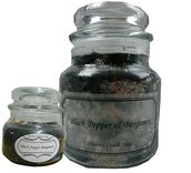 Black Pepper Bergamot Granite Look Candle 1 small