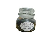Black Pepper Bergamot Granite Look Candle 2 small