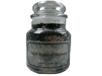 Black Pepper Bergamot Granite Look Candle 3 small