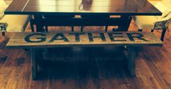 Reclaimed Wood Gather Bench 2 small