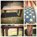 American Flag Reclaimed Wood Table 2 small