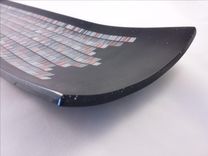 Channel Tray - Bargello Series - Black 3 small