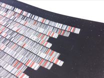 Channel Tray - Bargello Series - Black 5 small