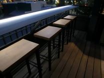 Teak Top Bar Stool 2 small