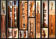 Wood, Cane, Custom Cane, Painted Cane, Retirement Gift, 8 small