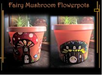 Humming Bird Gifts, Custom, Flower Pots, Hand Painted, Pottery Anniversary 4 small