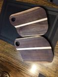 Walnut Live Edge Cutting/Serving Boards 3 small