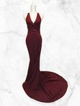 Custom Crystallized Evening Gown Formal Prom Dress Wedding Attire Bling European Crystals Bedazzled 1 small