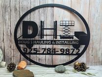 Personalized Steel Round Ranch Signs. Custom Home Signs. Custom Business Signs. 5 small