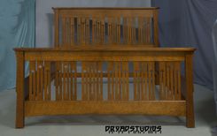 Spiral Grain, Quartersawn Oak, Bedroom Set, King 2 small