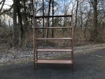 Mid Century Modern Style Walnut Bookshelves. 3 small