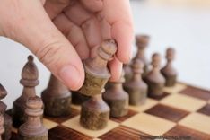 Handcrafted Rustic Log Chess Set With Board 2 small