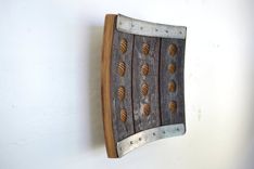 Convex Wine Bottle Stopper Display - Winemaker's Dozen - Made From Reclaimed Ca Wine Barrels 5 small