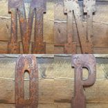 Rustic Metal Letters And Numbers - Any Size 2 small